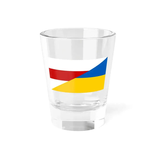 Flag of Belarus and Ukraine Old (Ukraine) Shot Glass 1.5oz 1.5oz - Go Mug Yourself