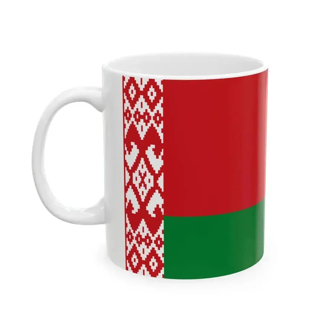 Flag of Belarus (Belarus) White Coffee Mug - Go Mug Yourself