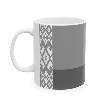 Flag of Belarus black and white variant 1 (Belarus) White Coffee Mug - Go Mug Yourself