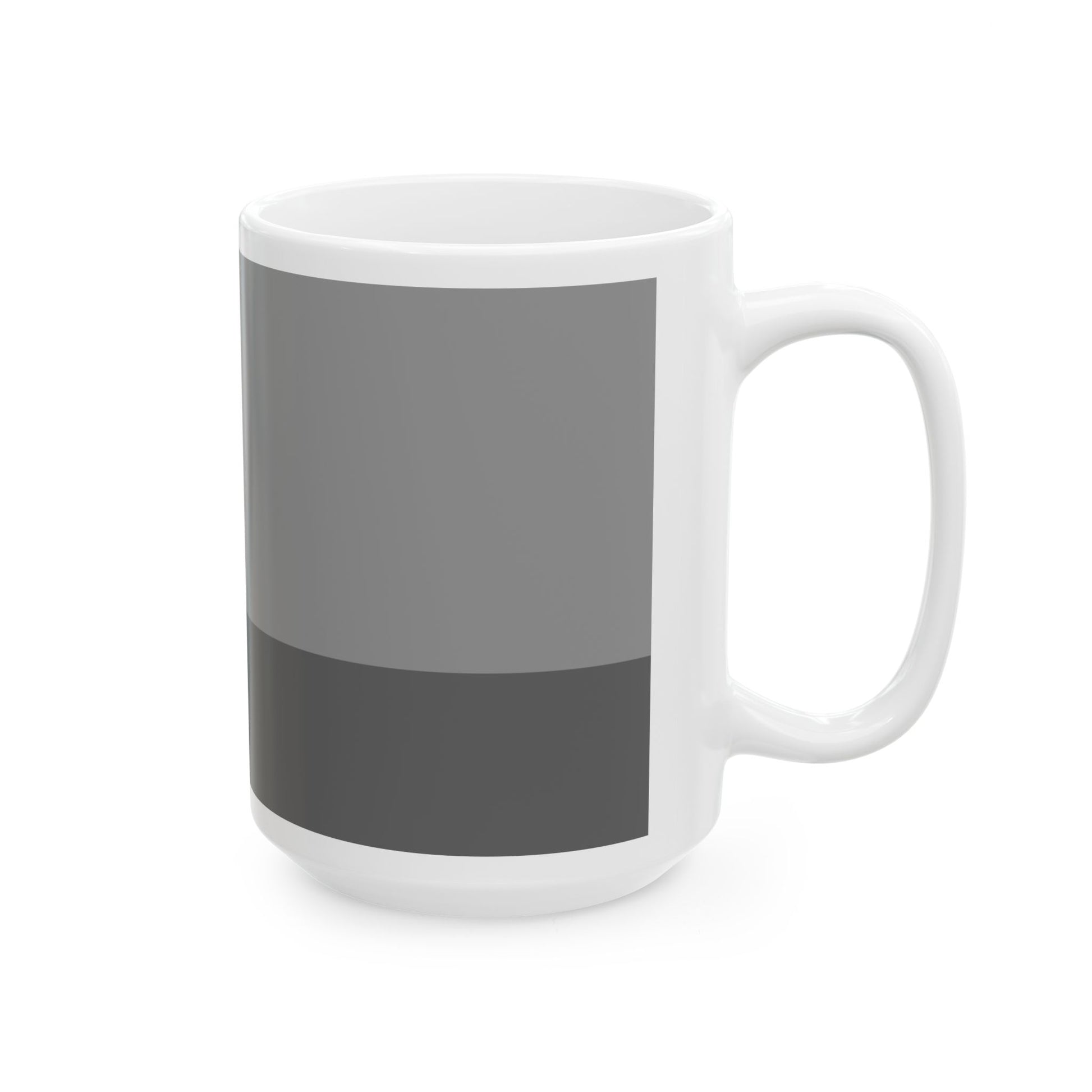 Flag of Belarus black and white variant 1 (Belarus) White Coffee Mug-Go Mug Yourself
