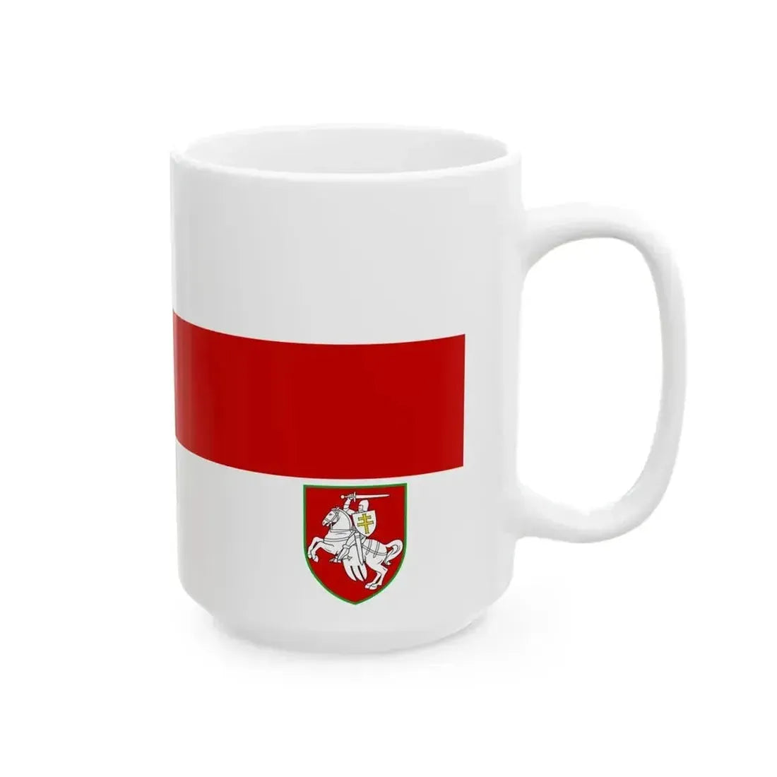 Flag of Belarus Customs 1991-1995 (Belarus) White Coffee Mug - Go Mug Yourself