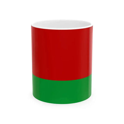 Flag of Belarus darker colors (Belarus) White Coffee Mug 11oz - Go Mug Yourself