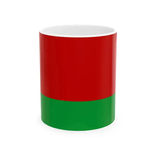 Flag of Belarus darker colors (Belarus) White Coffee Mug 11oz - Go Mug Yourself