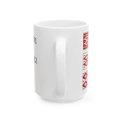 Flag of Belarus ornaments (Belarus) White Coffee Mug - Go Mug Yourself