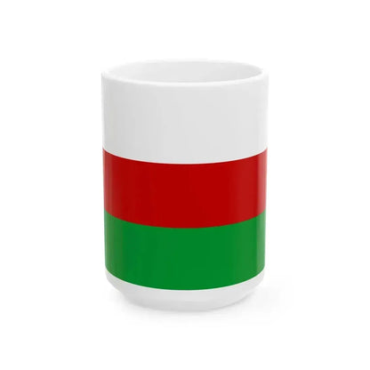 Flag of Belarus proposed compromise (Belarus) White Coffee Mug 15oz - Go Mug Yourself