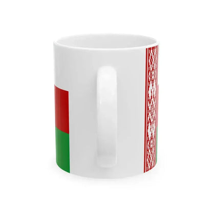 Flag of Belarus proposed compromise (Belarus) White Coffee Mug - Go Mug Yourself