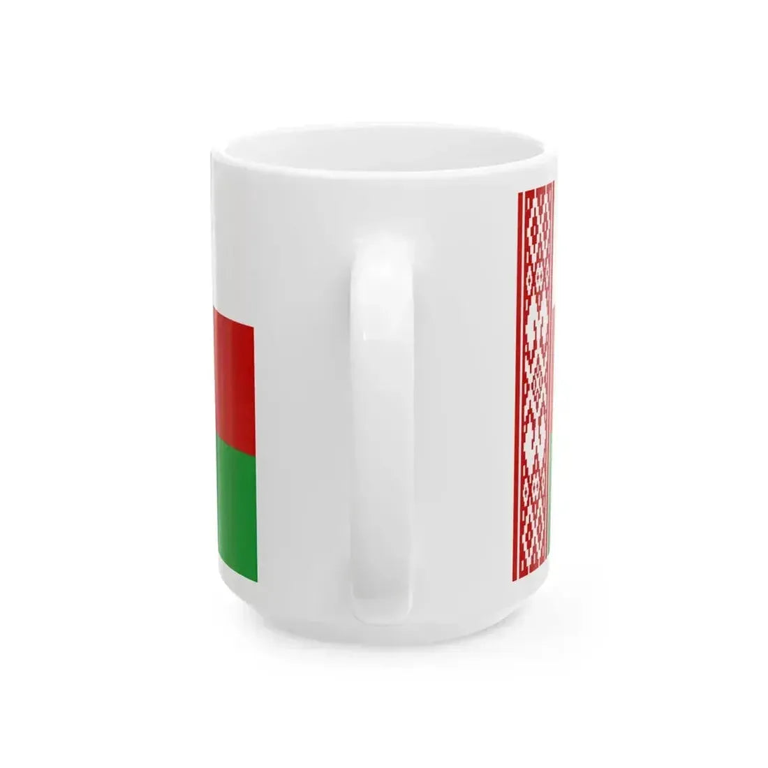 Flag of Belarus proposed compromise (Belarus) White Coffee Mug - Go Mug Yourself