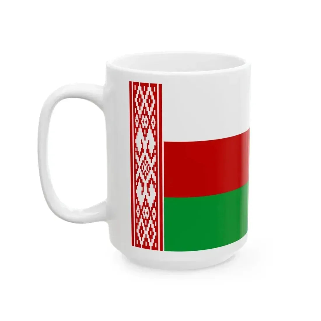 Flag of Belarus proposed compromise (Belarus) White Coffee Mug - Go Mug Yourself
