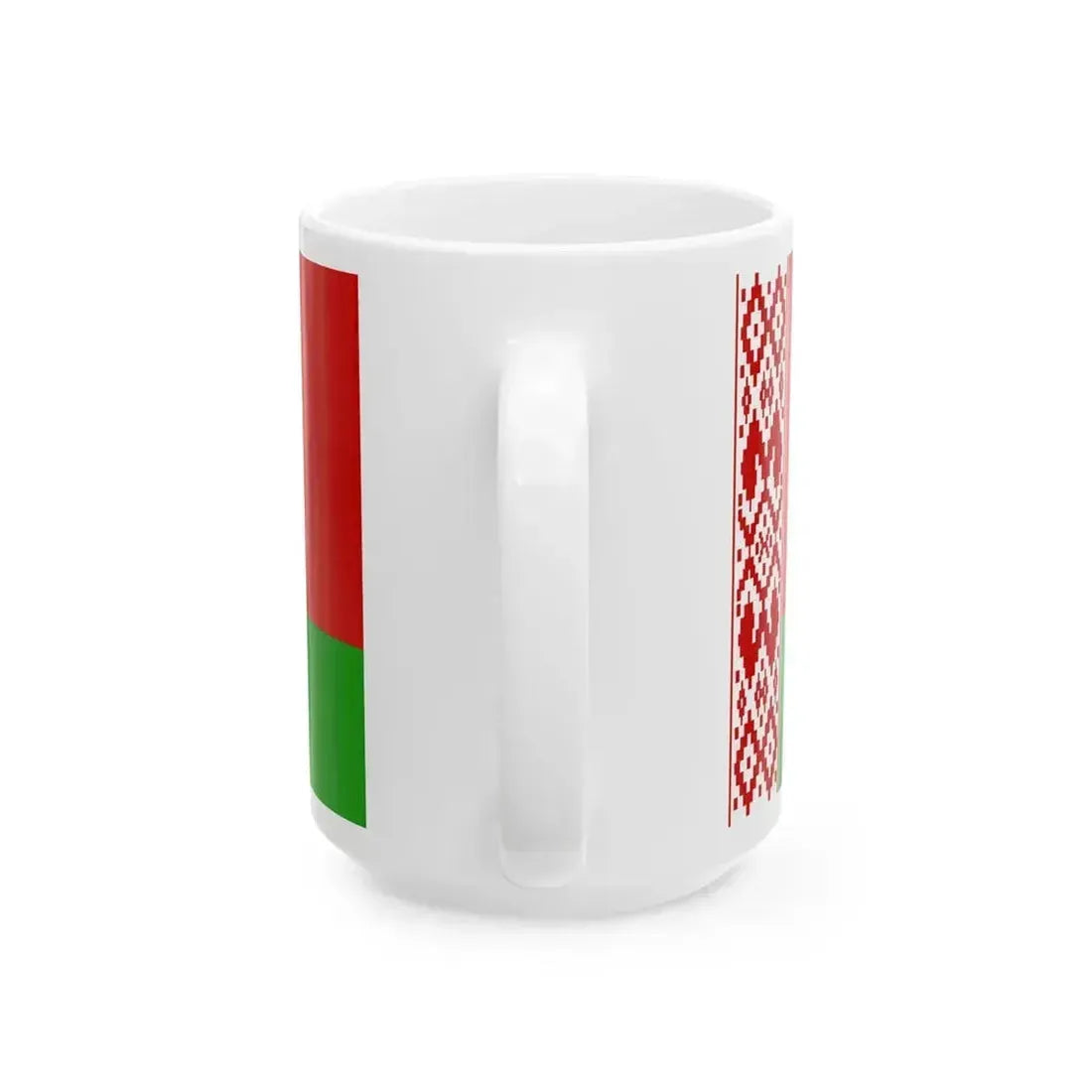 Flag of Belarus variant (Belarus) White Coffee Mug - Go Mug Yourself