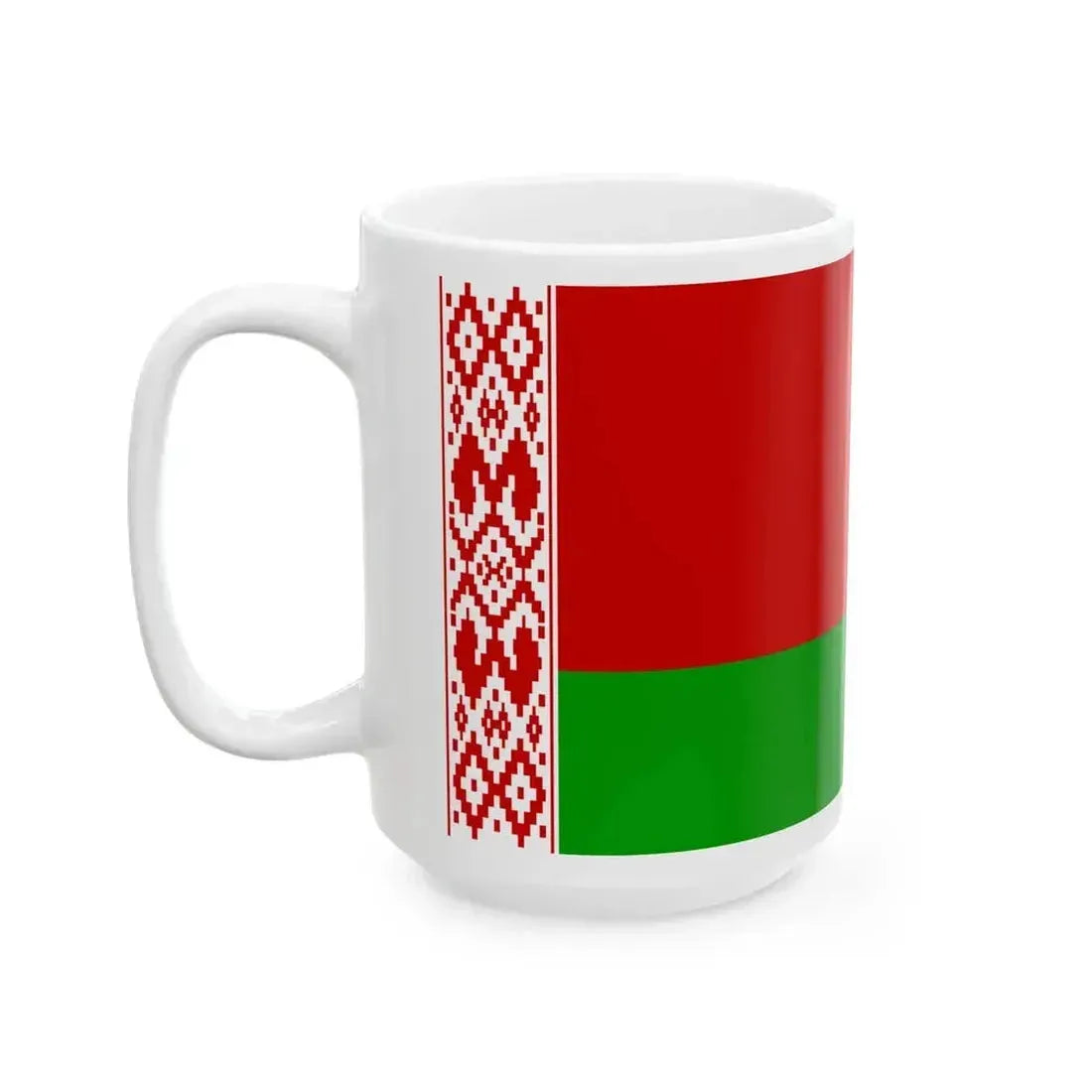 Flag of Belarus variant (Belarus) White Coffee Mug - Go Mug Yourself