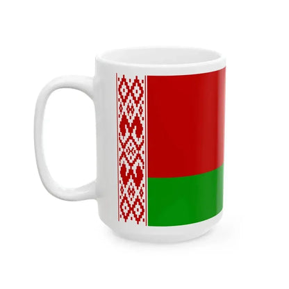 Flag of Belarus variant (Belarus) White Coffee Mug - Go Mug Yourself