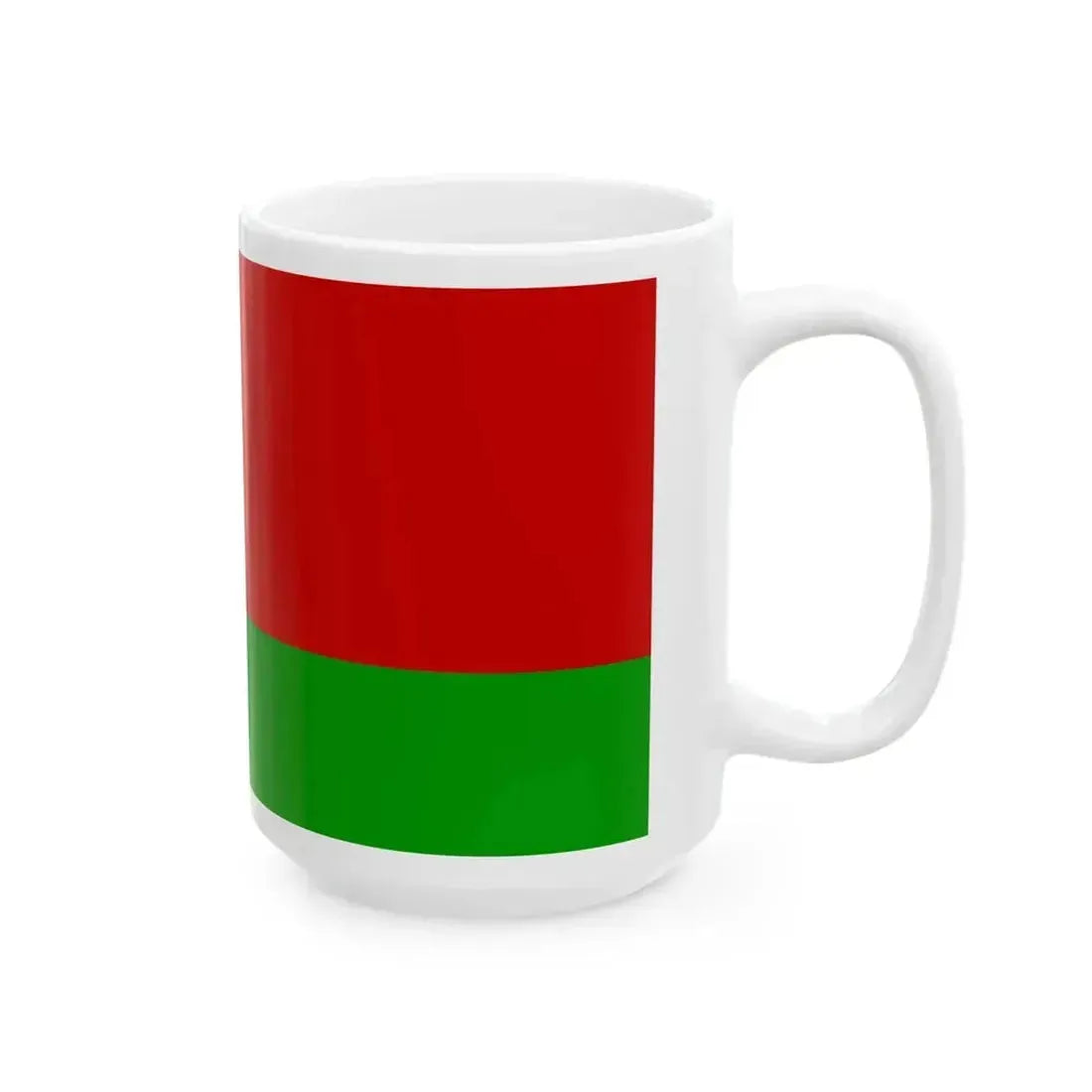 Flag of Belarus variant (Belarus) White Coffee Mug - Go Mug Yourself