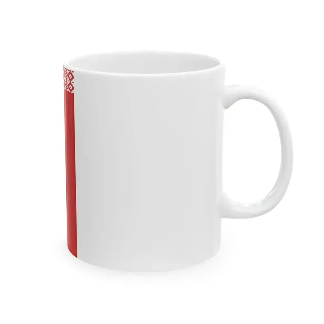 Flag of Belarus vertical (Belarus) White Coffee Mug - Go Mug Yourself