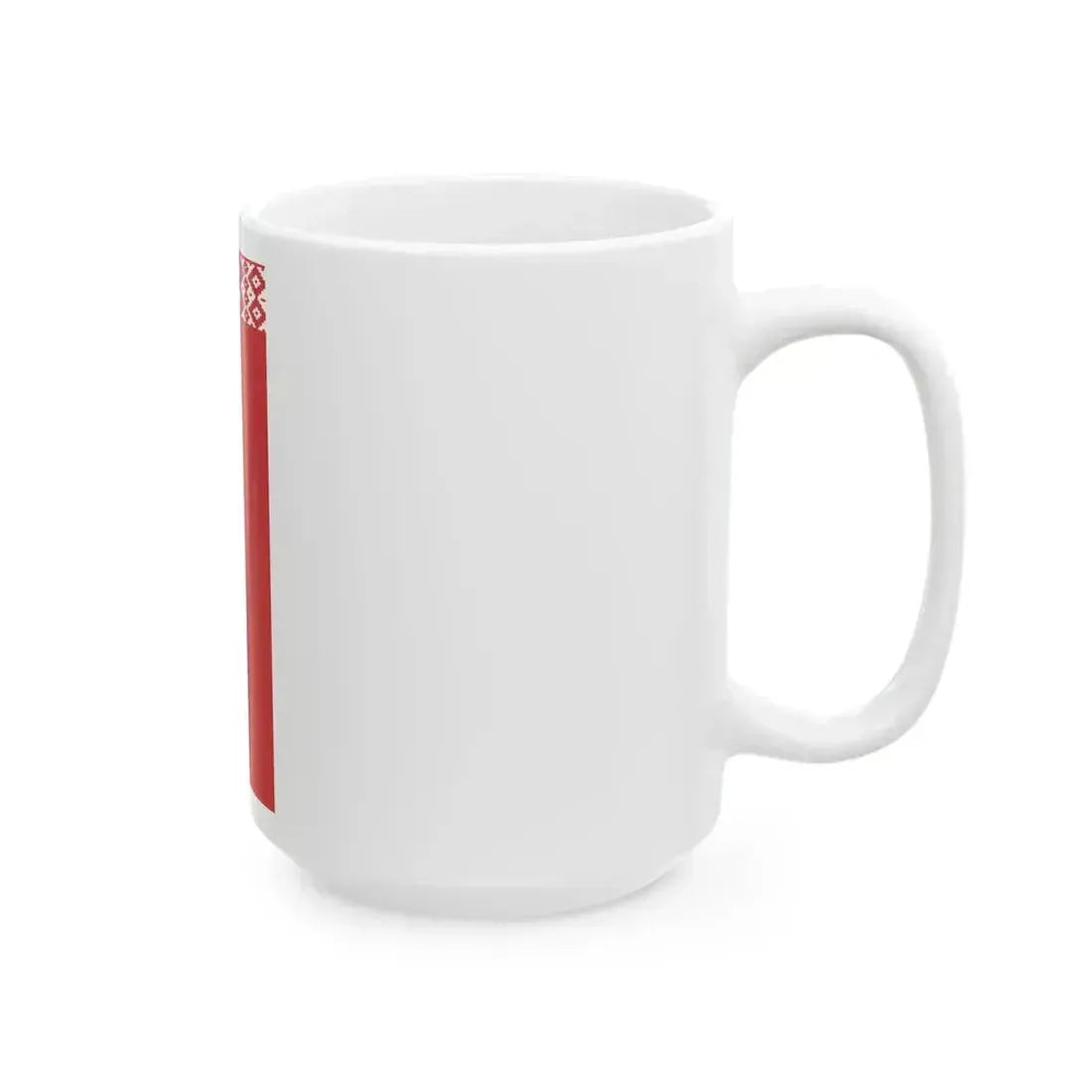 Flag of Belarus vertical (Belarus) White Coffee Mug - Go Mug Yourself