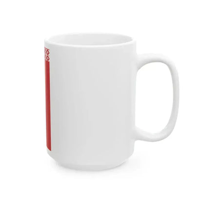 Flag of Belarus vertical (Belarus) White Coffee Mug - Go Mug Yourself