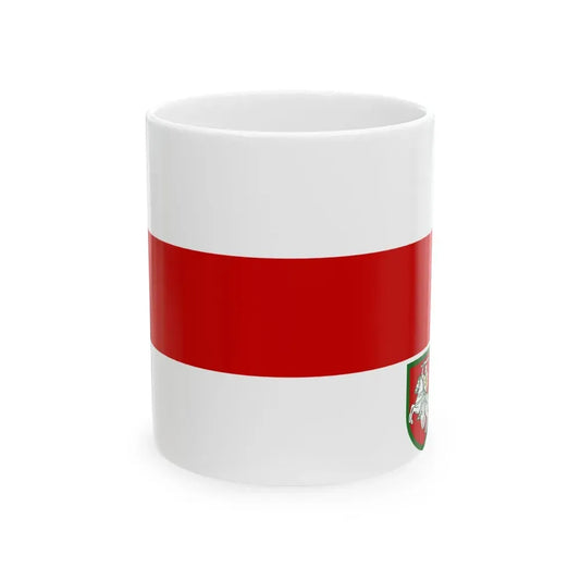 Flag of Belarusian Customs Office (Belarus) White Coffee Mug 11oz - Go Mug Yourself
