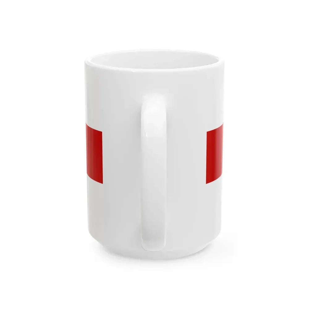 Flag of Belarusian Customs Office (Belarus) White Coffee Mug - Go Mug Yourself