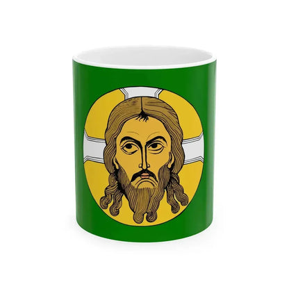 Flag of Belarusian Peasant Party Green Oak (Belarus) White Coffee Mug 11oz - Go Mug Yourself