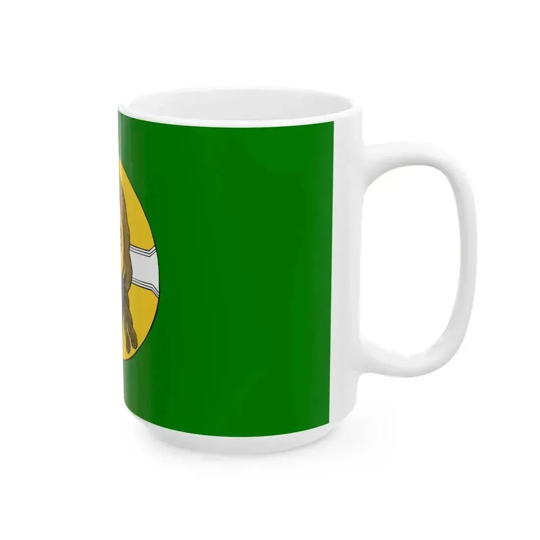 Flag of Belarusian Peasant Party Green Oak (Belarus) White Coffee Mug - Go Mug Yourself