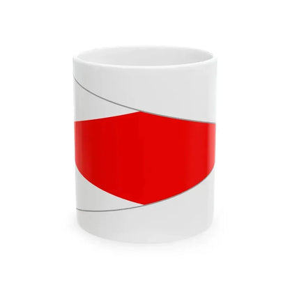 Flag of Belarusian Steamship Line (Belarus) White Coffee Mug 11oz - Go Mug Yourself