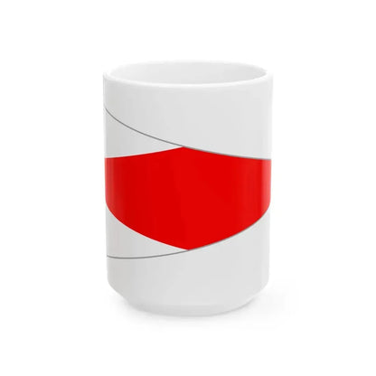 Flag of Belarusian Steamship Line (Belarus) White Coffee Mug 15oz - Go Mug Yourself