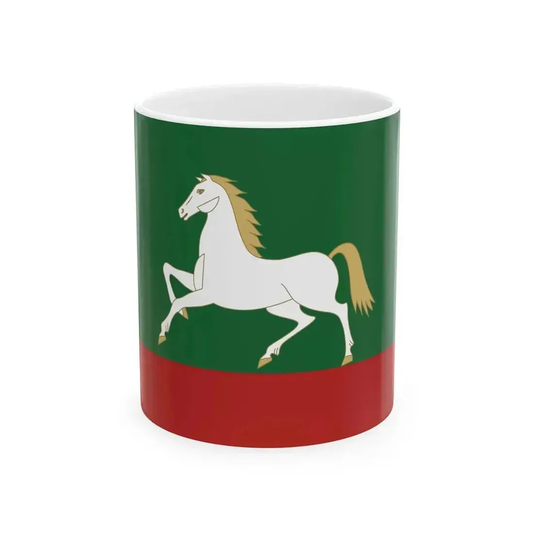 Flag of Belebeevsky rayon (Russia) White Coffee Mug 11oz - Go Mug Yourself
