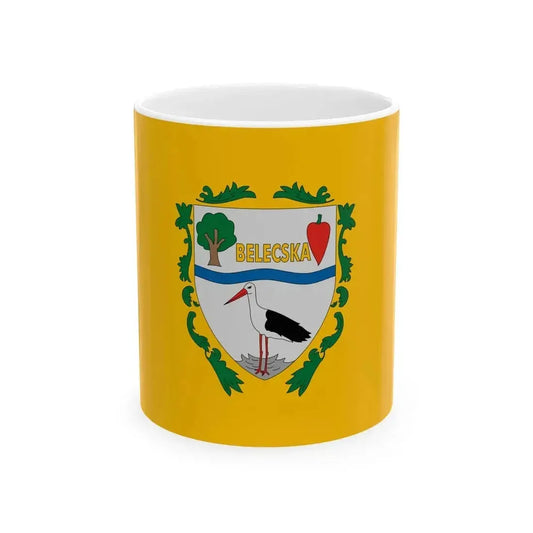 Flag of Belecska (Hungary) White Coffee Mug 11oz - Go Mug Yourself