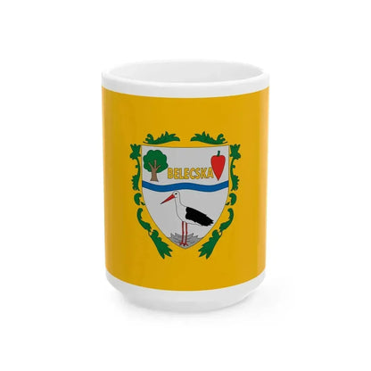 Flag of Belecska (Hungary) White Coffee Mug 15oz - Go Mug Yourself