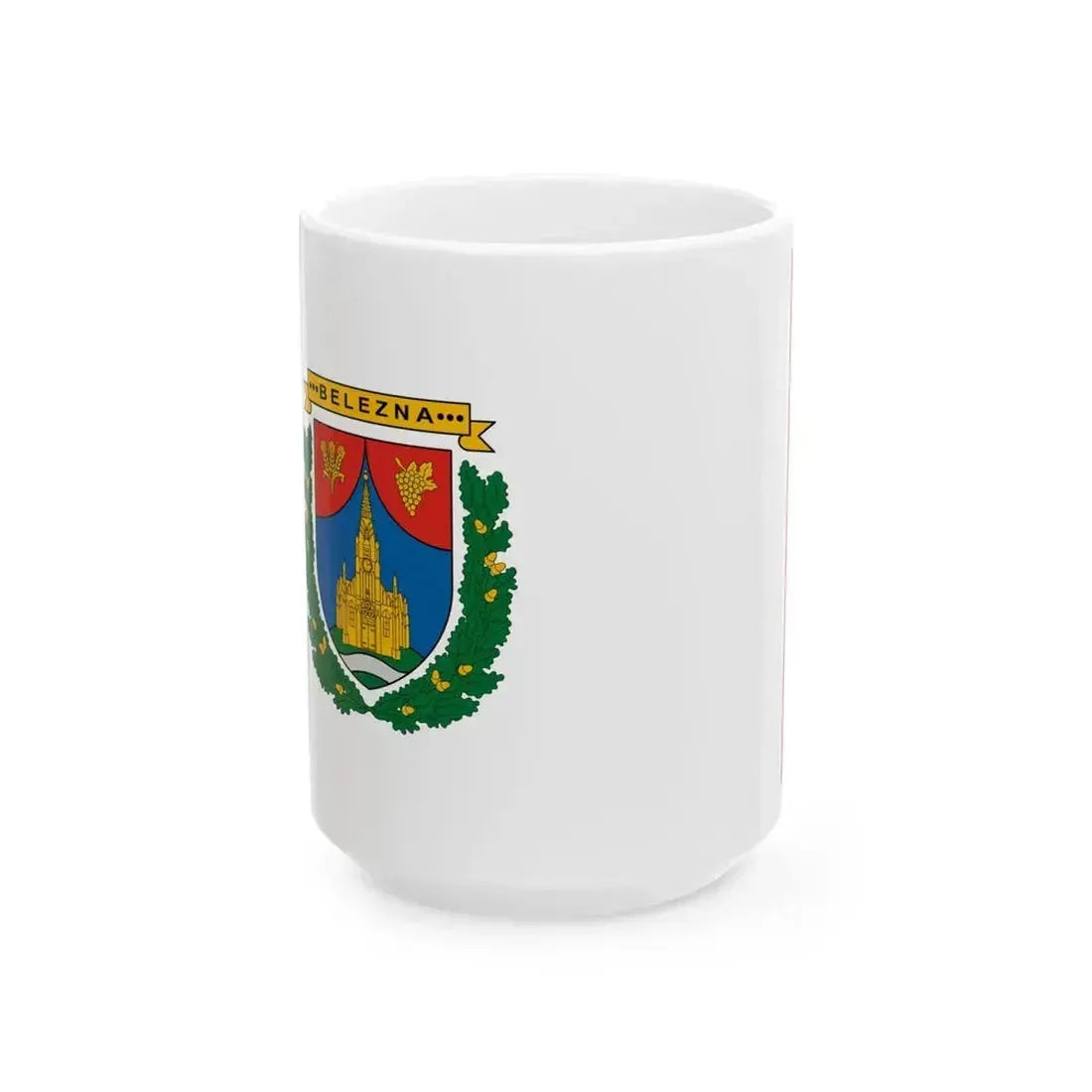 Flag of Belezna (Hungary) White Coffee Mug 15oz - Go Mug Yourself