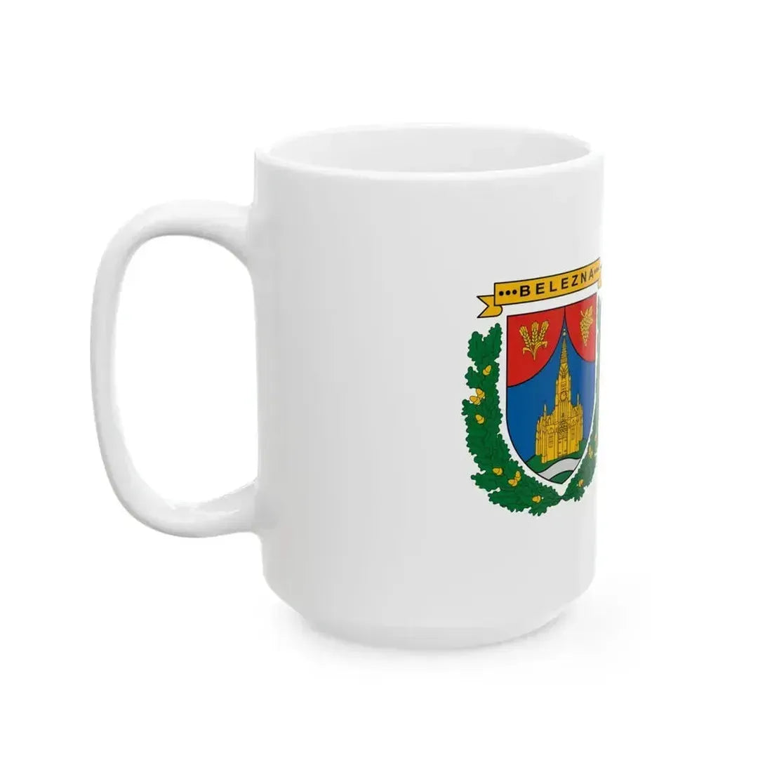 Flag of Belezna (Hungary) White Coffee Mug - Go Mug Yourself
