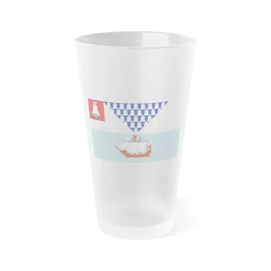 Flag of Belfast Ireland - Frosted Pint Glass 16oz 16oz Frosted - Go Mug Yourself