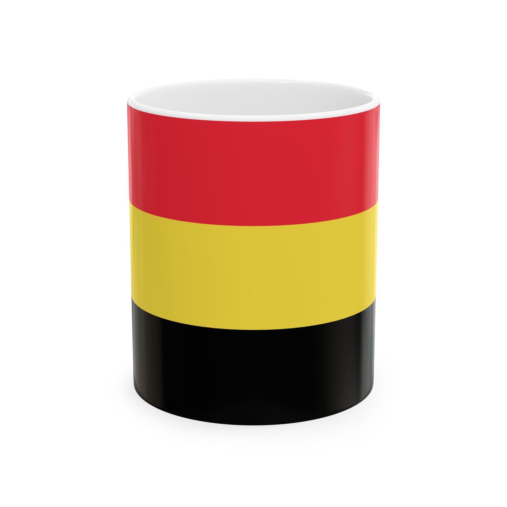 Flag of Belgium 1830 (Belgium) White Coffee Mug-11oz-Go Mug Yourself