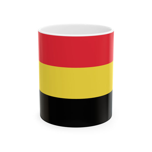 Flag of Belgium 1830 (Belgium) White Coffee Mug-11oz-Go Mug Yourself