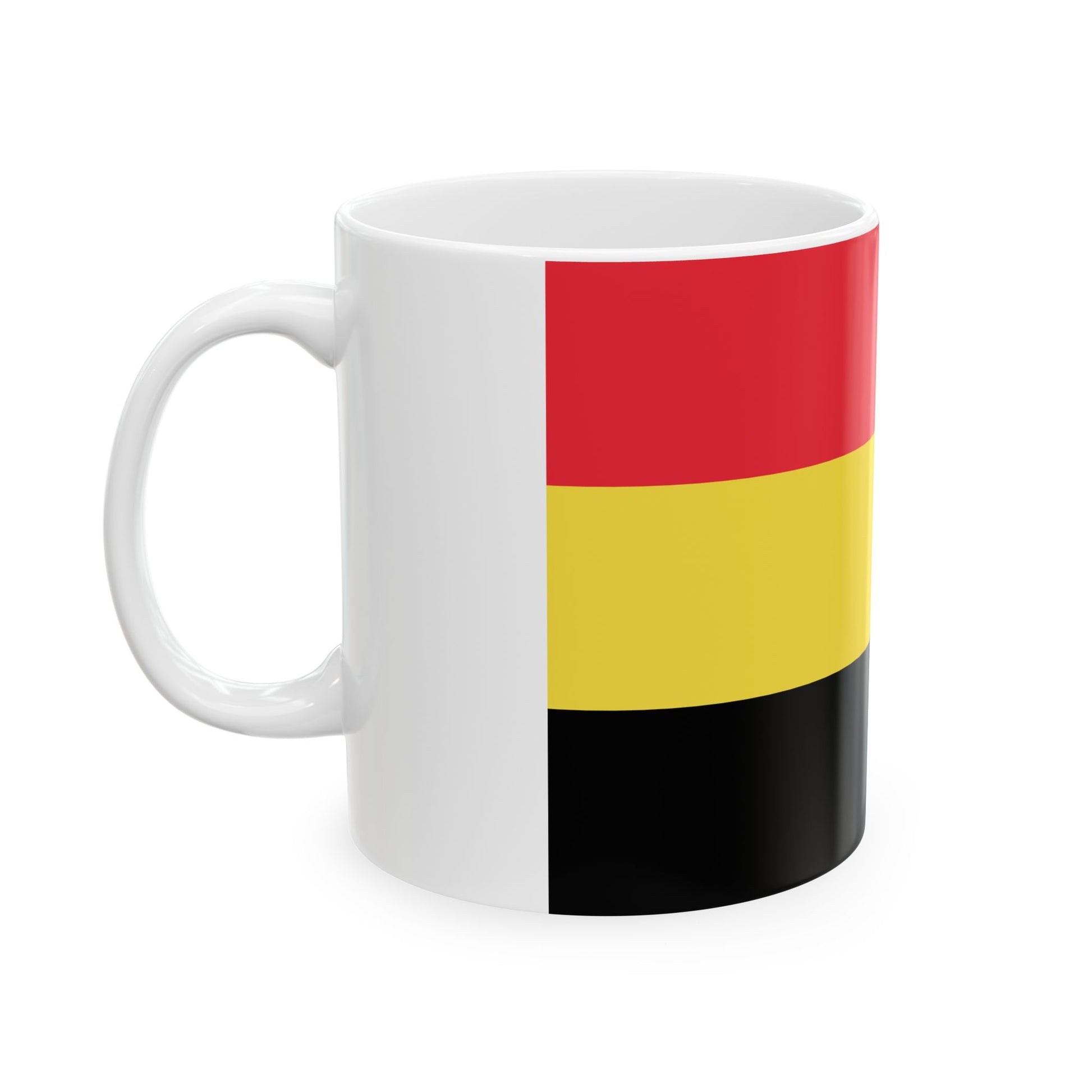 Flag of Belgium 1830 (Belgium) White Coffee Mug-Go Mug Yourself