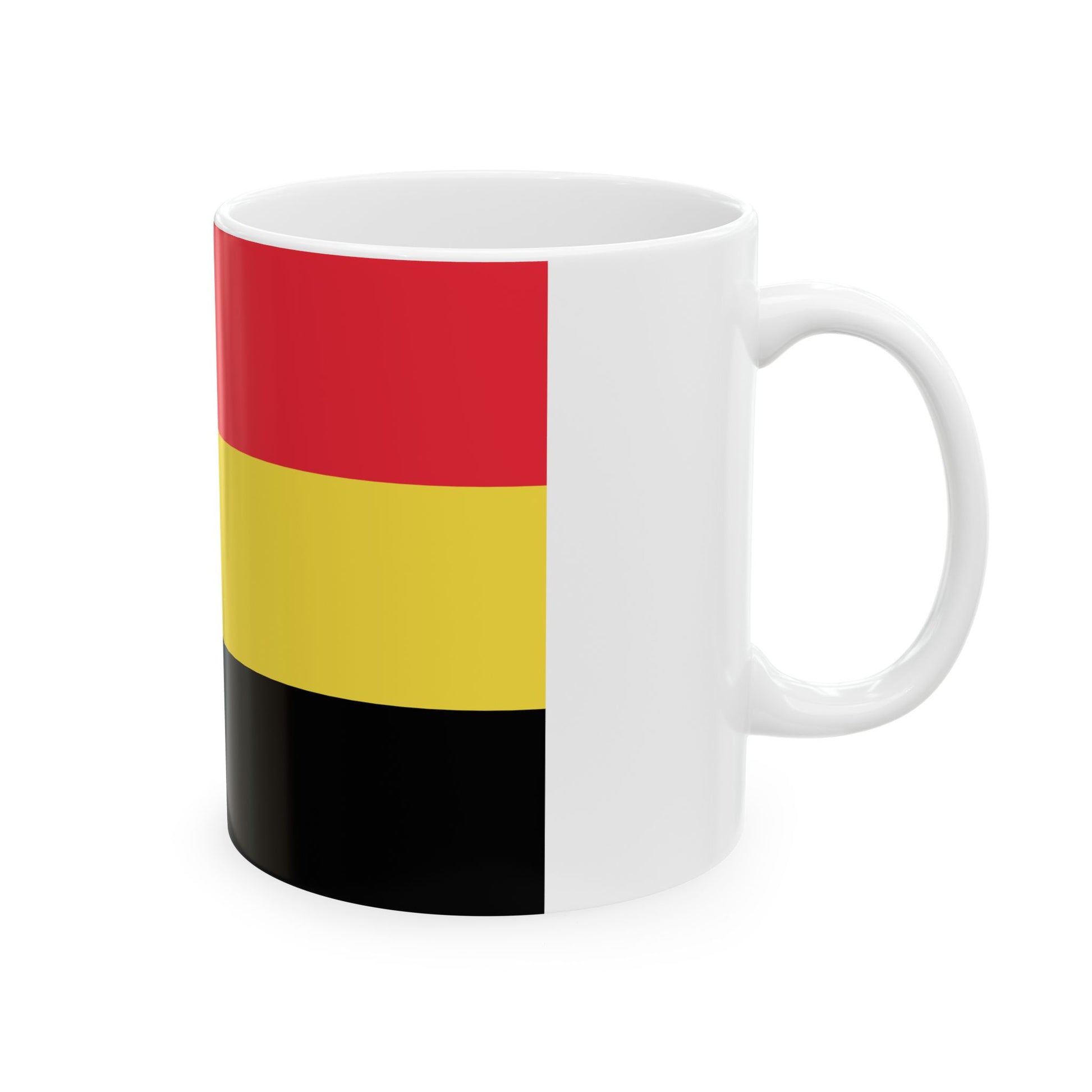 Flag of Belgium 1830 (Belgium) White Coffee Mug-Go Mug Yourself