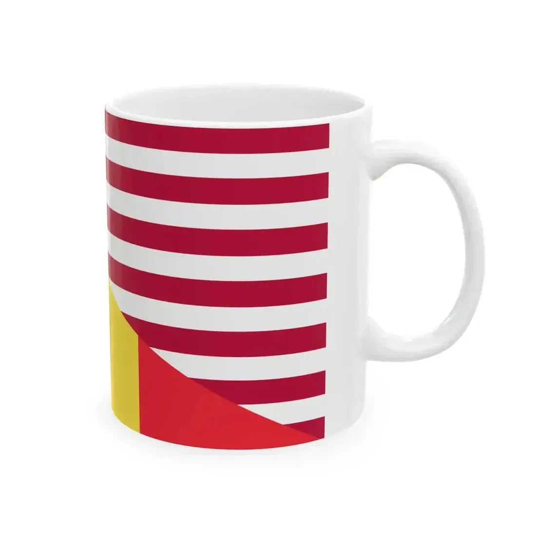 Flag of Belgium and the United States (Belgium) White Coffee Mug - Go Mug Yourself