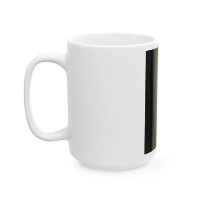 Flag of Belgium at the Royal palaces (Belgium) White Coffee Mug - Go Mug Yourself