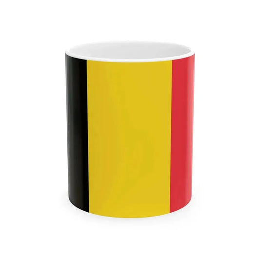 Flag of Belgium civil (Belgium) White Coffee Mug 11oz - Go Mug Yourself