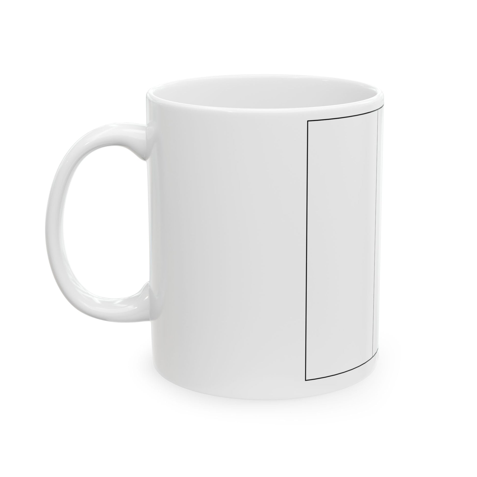 Flag of Belgium colouring page (Belgium) White Coffee Mug-Go Mug Yourself