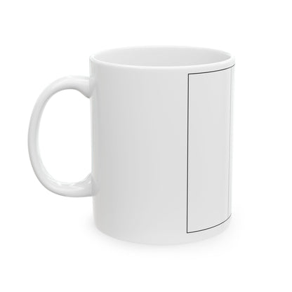 Flag of Belgium colouring page (Belgium) White Coffee Mug-Go Mug Yourself