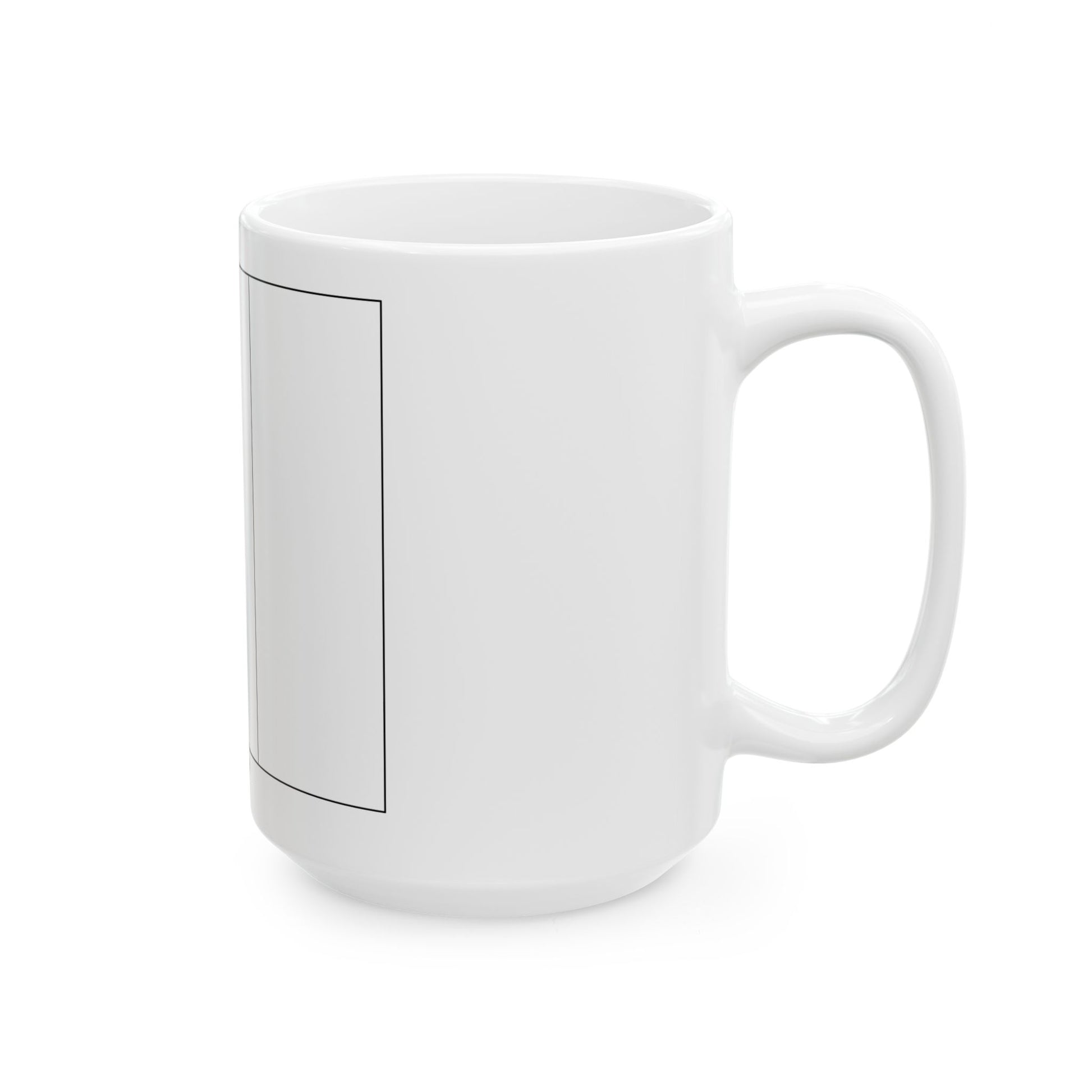 Flag of Belgium colouring page (Belgium) White Coffee Mug-Go Mug Yourself