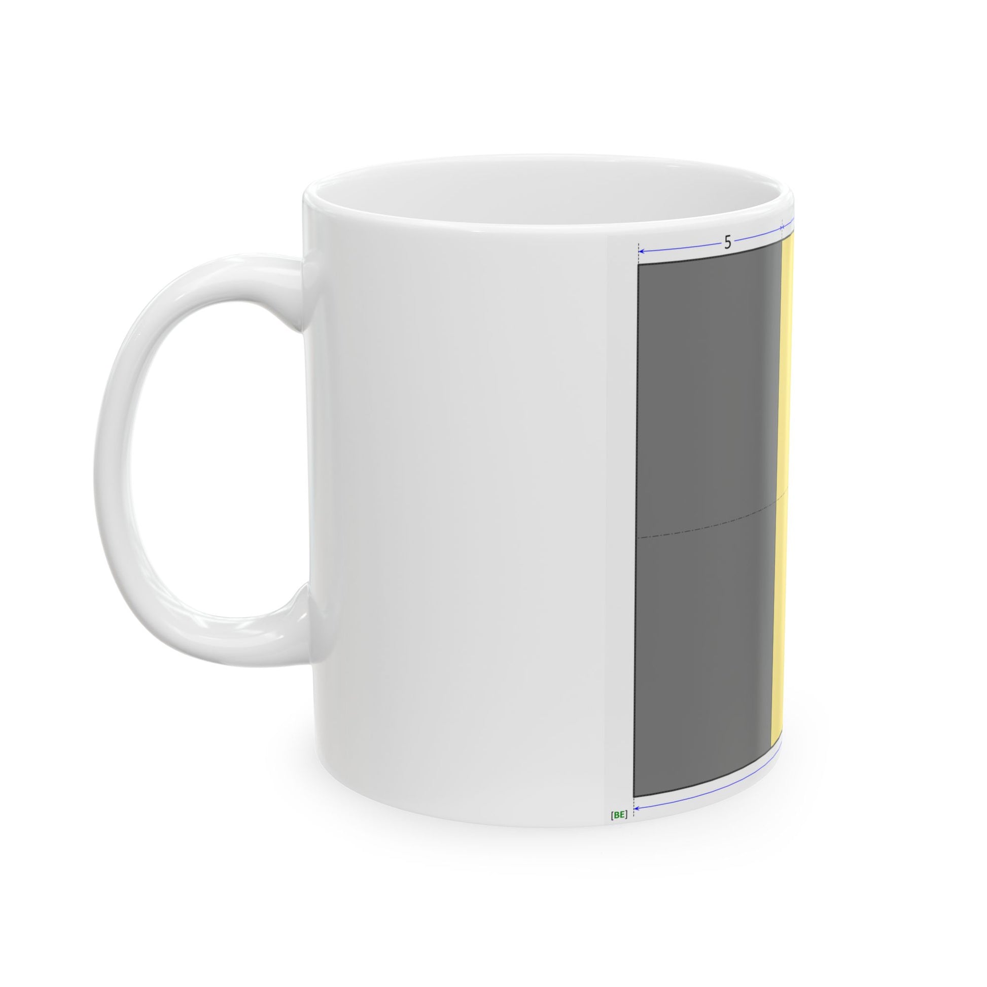 Flag of Belgium construction sheet (Belgium) White Coffee Mug-Go Mug Yourself