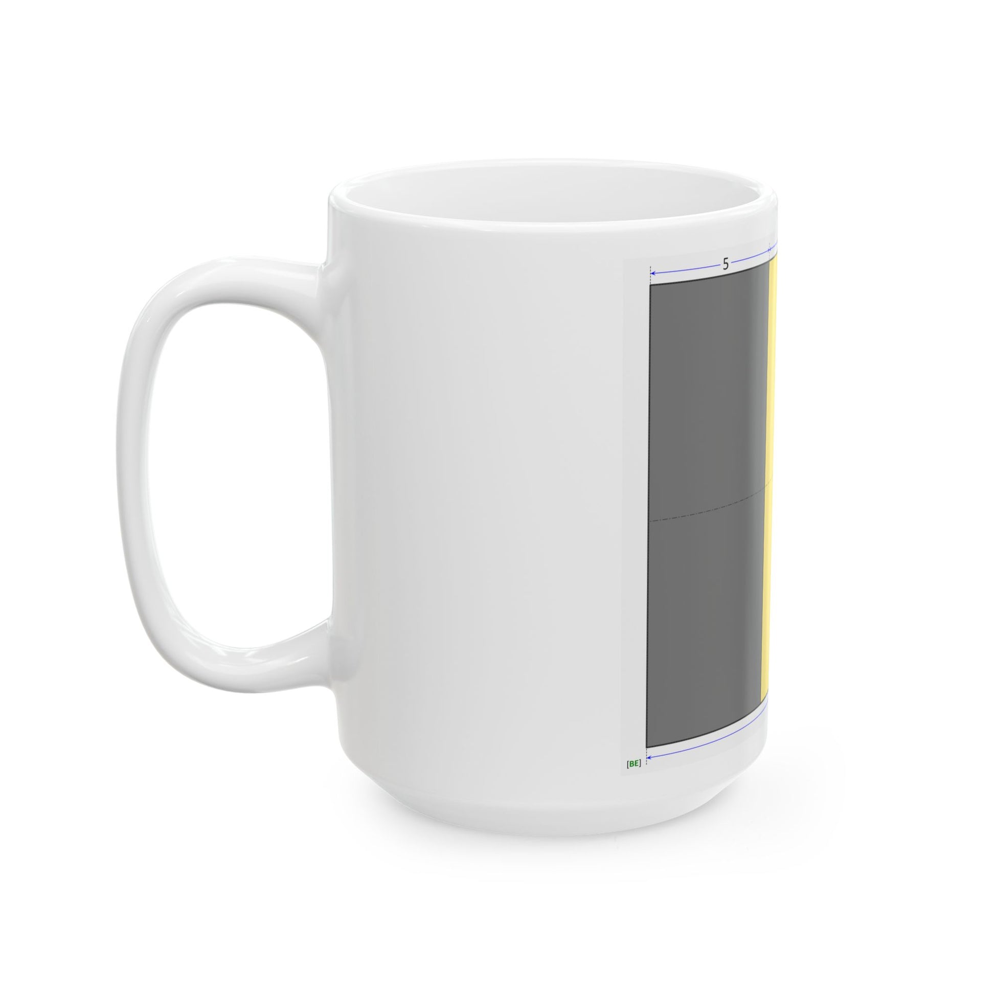Flag of Belgium construction sheet (Belgium) White Coffee Mug-Go Mug Yourself