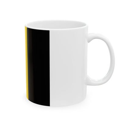 Flag of Belgium reversed (Belgium) White Coffee Mug-Go Mug Yourself
