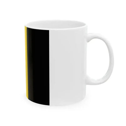 Flag of Belgium reversed (Belgium) White Coffee Mug - Go Mug Yourself