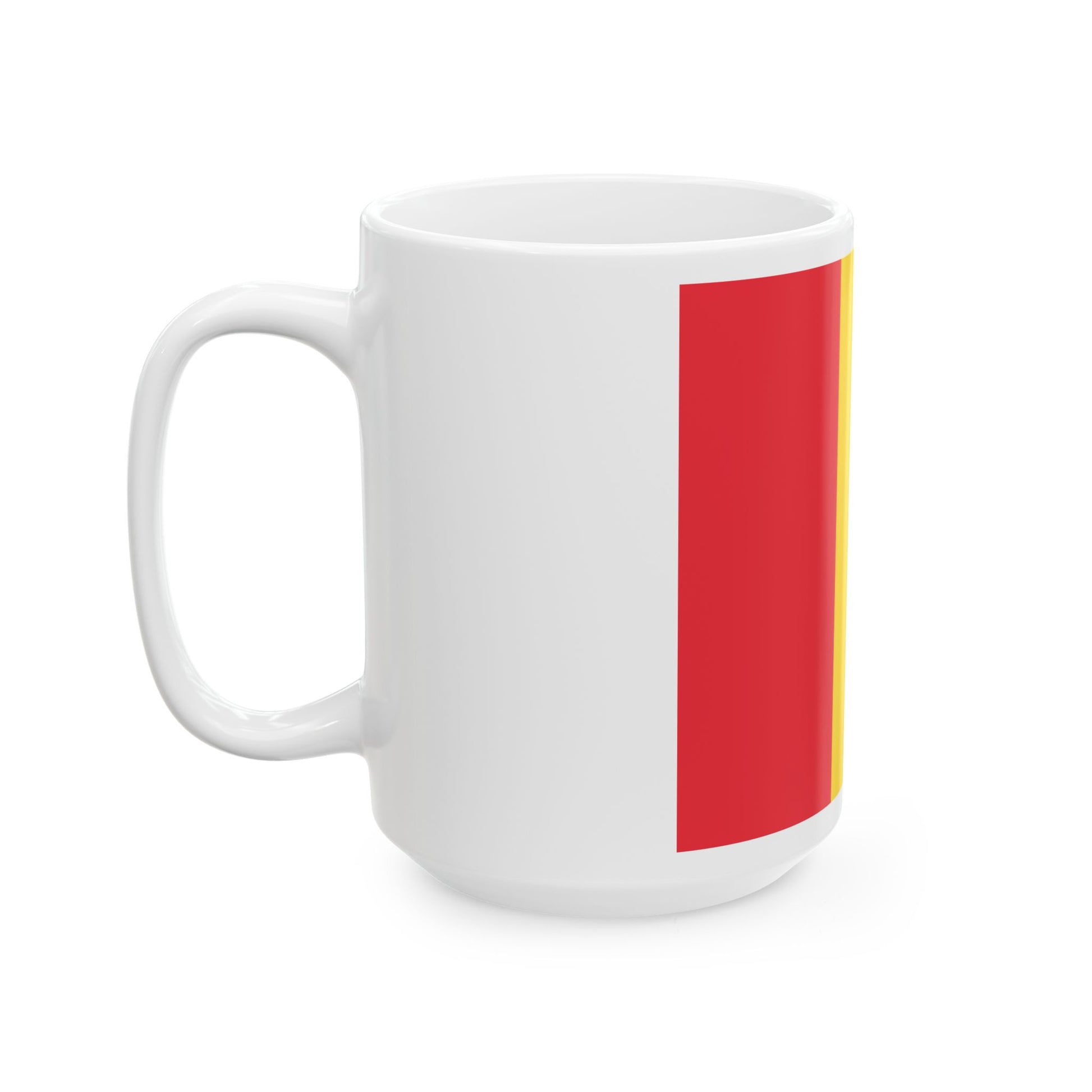 Flag of Belgium reversed (Belgium) White Coffee Mug-Go Mug Yourself