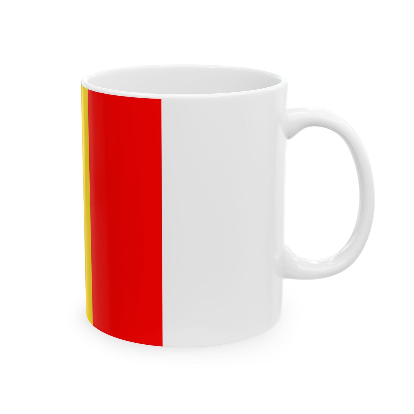 Flag of Belgium state (Belgium) White Coffee Mug-Go Mug Yourself