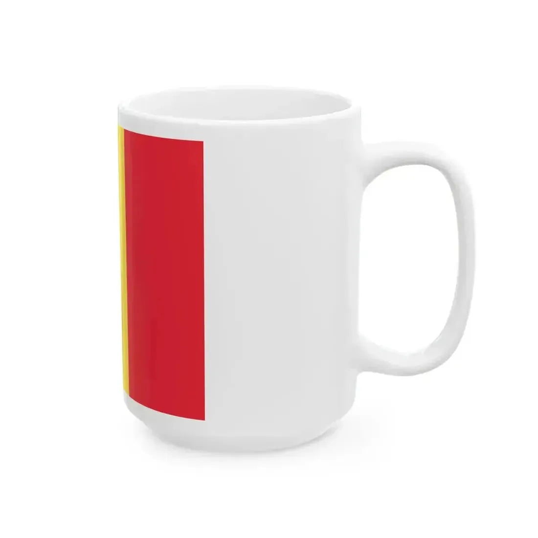 Flag of Belgium with crown (Belgium) White Coffee Mug - Go Mug Yourself