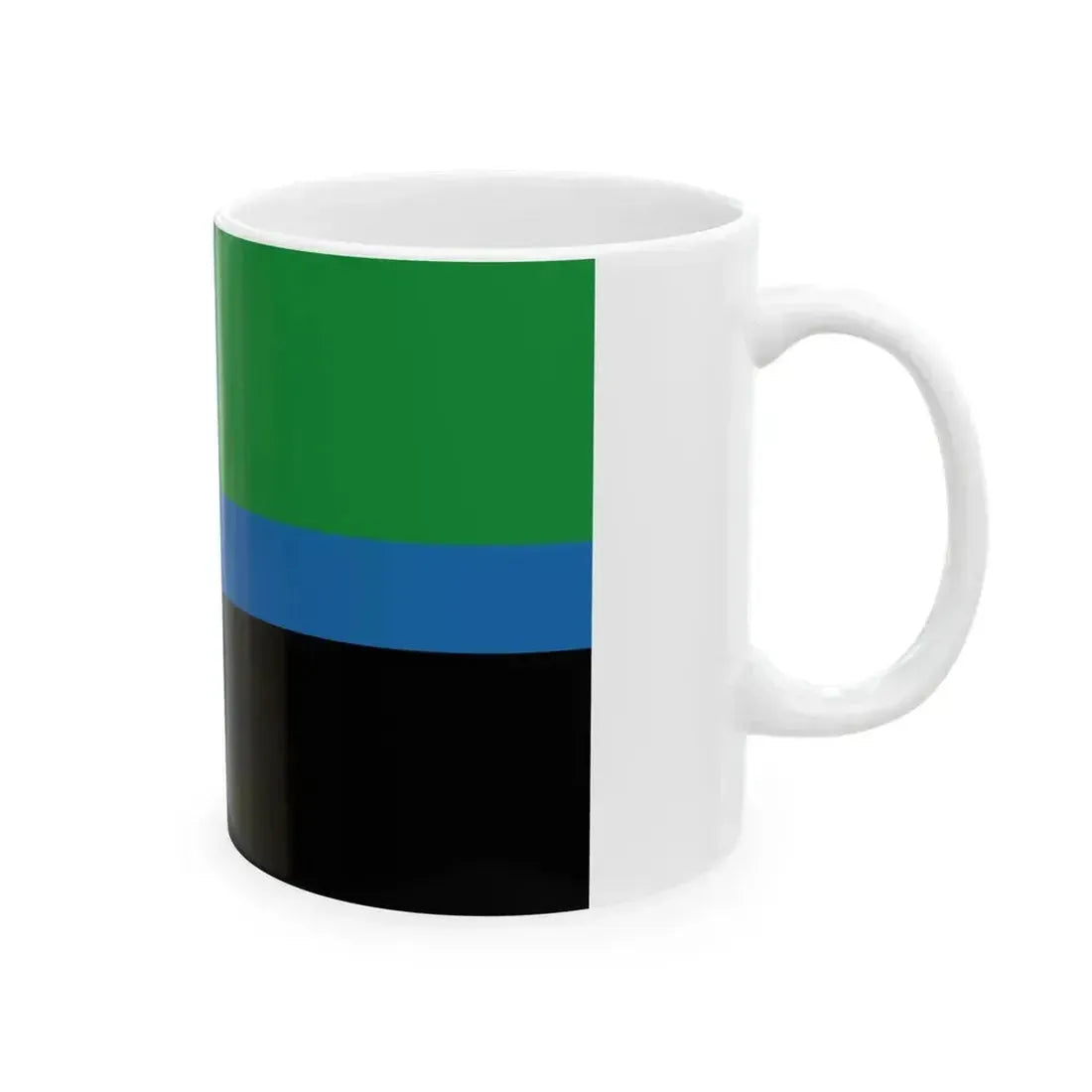 Flag of Belgorod Oblast Light color (Russia) White Coffee Mug - Go Mug Yourself