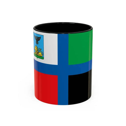 Flag of Belgorod Oblast Russia - Accent Coffee Mug 11oz Black - Go Mug Yourself